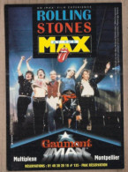 CPSM GROUPE ROCK - THE ROLLING STONES AT THE MAX - GAUMONT MAX MULTIPLEXE MONTPELLIER FILM Publicité - Muziek En Musicus