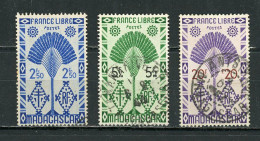 MADAGASCAR (RF) - SERIE DE LONDRES - N° Yvert  274+276+278 Obli. - Used Stamps