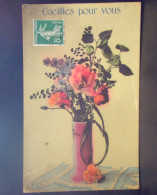 1691 THEME . CUEILLIES POUR VOUS . BOUQUET DE FLEURS DANS UN VASE . OBLITEREE - Flowers