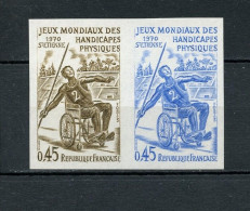 FRANCE 1649 ESSAI DE COULEUR EN PAIRE LUXE NEUF SANS CHARNIERE PARALYMPIQUES - Prove Di Colore 1945-…