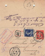 E651 Entier Postal Carte Lettre Fernand Delory Huissier Watten Nord - Postales Tipos Y (antes De 1995)