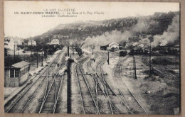 CPA 46 - SAINT DENIS MARTEL - La Gare Et Le Puy D'Issolu - VOIES CHEMIN DE FER TRAIN WAGONS - Autres & Non Classés