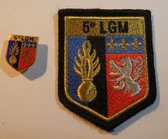 Collection Ecusson Gendarmerie Mobile Agrée Dggn 5e Légion + Ecu Métal à Vis - Polizia