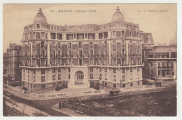 Biarritz Carlton Hotel Old Postcard Not Posted B240601 - Biarritz