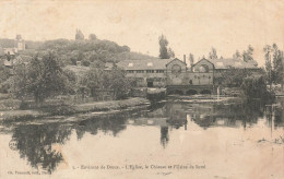 DREUX : L'EGLISE  LE CHATEAU ET L'USINE SOREL - Dreux