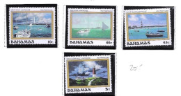 Bahamas Mnh ** Ship And Lighthouse Set 1987 20 Euros - Bahamas (1973-...)