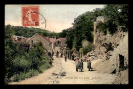 60 - CREIL - RUE DU  BAS DES TUFS - CARTE COLORISEE - Creil