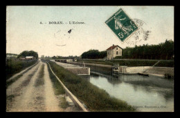 60 - BORAN-SUR-OISE - L'ECLUSE - CARTE COLORISEE - Boran-sur-Oise