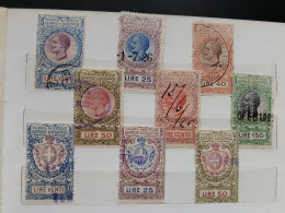 ITALIA REGNO FISCALI TASSA LUSSO SCAMBI - Revenue Stamps