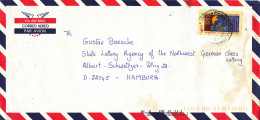 India Air Mail Cover Sent To Germany 13-10-1999 Single Franked - Luchtpost