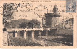 FR66 PERPIGNAN - Au Khedive - Le Pont De La Basse Et Le Castillet - Belle - Perpignan