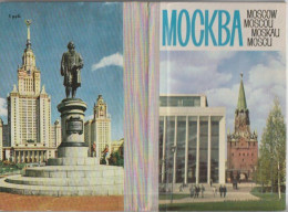 DÉPLIANT  RUSSIE  -  MOSCOU -  37  VUES  -  (16,50 CMS X 11  )   VOIR  QUELQUES  VUES  )  24 /5  /113 - Rusia