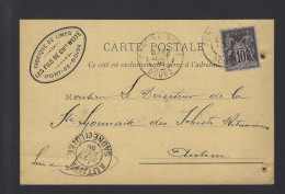 CARTE POSTALE FRANCE PONT DE ROIDE SAGE 1898 REPIQUE FABRIQUE DE LIME - 1877-1920: Semi Modern Period