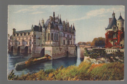 CPA - 37 - Château De Chenonceaux, Façade Nord-Est - Illustration Couleurs Yvon - Non Circulée - Chenonceaux