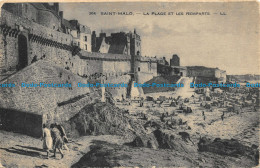 R156701 Saint Malo. La Plage Et Les Remparts. LL. No 304 - Monde