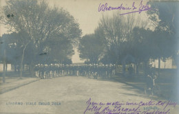 ITALIE - LIVORNO - VIALE DEGLI ACQUEDOTTI - CPA PHOTO Du Défilé  - TTB / RARE - Livorno