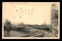 75 - PARIS 7EME - LE PONT ALEXANDRE II EN CONSTRUCTION - Distrito: 07