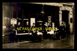 75 - PARIS 5EME - CAFE-RESTAURANT DES ALLOBROGES - CARTE PHOTO ORIGINALE - VOIR ETAT - Paris (05)