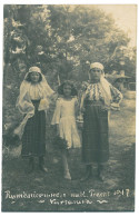 RO 10 - 21210 VARSATURA, Chiscani, Braila, ETHNIC Women, Romania - Old Postcard, Real PHOTO - Unused - 1917 - Romania