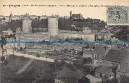 R156707 Fougeres. Vue Panoramique Ouest La Tour De L Horloge. Le Chateau Et Les - Monde