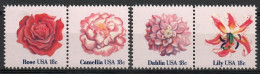 United States Of America 1981 Mi 1459-1462 MNH  (ZS1 USApar1459-1462) - Rosas