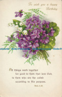 R156347 To Wish You A Happy Birthday. Flower Bouquet - Monde