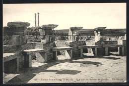 CPA Timgad, Ruines Romaines, Boutiques Du Marché De Sertius, Fouille, Römische Ruines  - Alger