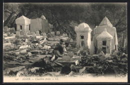 CPA Alger, Cimetiere Arabe  - Alger