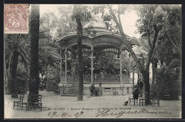 CPA Alger, Square Bresson, Le Kiosque De Musique  - Alger