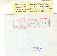 Israël - Lettre De 1969 - Oblit Hof Karmel - EMA - Empreintes Machines - - Covers & Documents