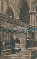 R157251 St. Edwards Screen And Coronation Chair. Westminster Abbey. Valentine - World