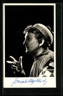AK Opernsänger Erich Majkut Auf Der Bühne, Mit Original Autograph  - Opera