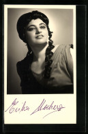 AK Opernsängerin Erika Mechera Mit Original Autograph  - Opera