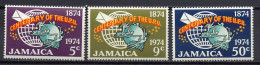 Jamaica 1974 UPU Centenary Set Of 3 MNH - U.P.U.