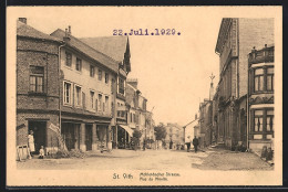 AK St. Vith, Rue Du Moulin, Strassenpartie  - Sankt Vith