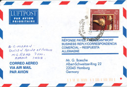 India Air Mail Cover Sent To Germany 16-8-2000 Single Franked - Poste Aérienne