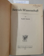 Betrieb-Wissenschaft : - Otros & Sin Clasificación