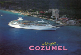 CPM - GRAND FORMAT 1 - MEXIQUE - COZUMEL - PAQUEBOT DE CROISIERE - BATEAU - Mexique