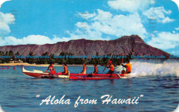 R156387 Aloha From Hawaii. Outrigger Canoe. Waikiki. Max Basker - World