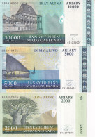 Ariary Serie Di 7 Banconote Fior Di Stampa Anni 2000  Rif S491 - Madagascar