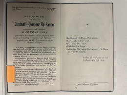 Devotie DP - Overlijden Gustaaf De Paepe Echtg De Lausnay - Schellebelle 1907 - 1954 - Obituary Notices