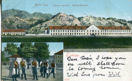 Montenegro Cetinje Military Barracks From Malta 1906 - Montenegro