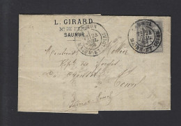 LETTRE FRANCE SAUMUR  SAGE 1878 - 1877-1920: Semi Modern Period