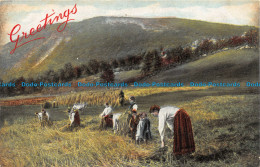 R157316 Greetings. Workers In The Fields - Monde