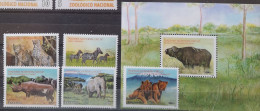 Tansania 2003 Wildtiere Mi 4137/42** Nur 5vvon 6v Im Angebot Und Block 554** - Tansania (1964-...)