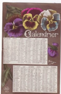 CALENDRIER 1917      FLEURS M BOULANGER - Sonstige & Ohne Zuordnung