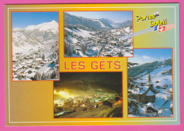 D74 - LES PORTES DU SOLEIL ... LES GETS  ALT. : 1163 M. - CPM Grand Format Multivues (4 Vues) - Les Gets