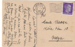 Allemagne - Ostland - Carte Postale De 1943 - Oblit Tallinn - Exp Vers Valga - Hitler - églises - - Ocupación 1938 – 45