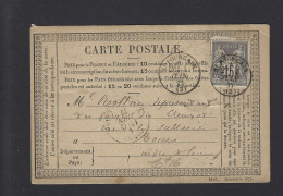 CARTE POSTALE FRANCE ST POURCAIN SAGE 1877 - 1877-1920: Periodo Semi Moderno