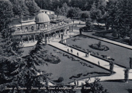 CARTOLINA  C19 TERME DI BOARIO,BRESCIA,LOMBARDIA-PARCO DELLE TERME E PADIGLIONE ANTICA FONTE-BELLA ITALIA,VIAGGIATA 1968 - Brescia